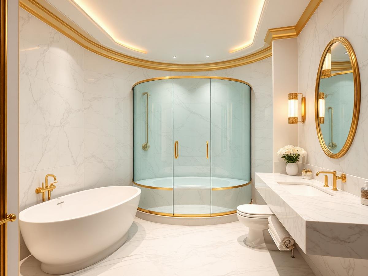 Glazzo Duşakabin lüks banyo uygulaması